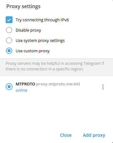 Telegram MTProto Proxy Telegram Proxy Settings 2